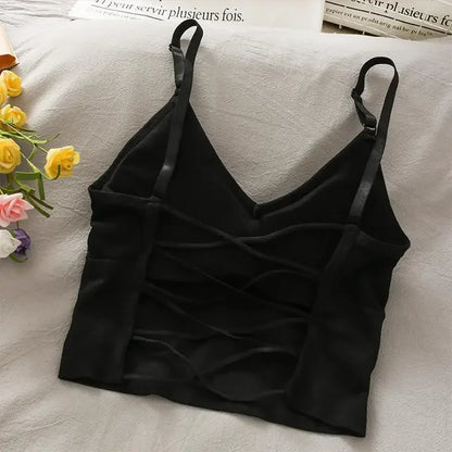 Sports Tops, Tank, Built In Bra, Solid Color, Sleeveless Camisole