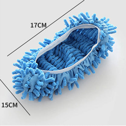 Chenille Multifunctional Dust Mop Slippers Home Floor Cleaning Lazy Mopping Shoes Water Uptake