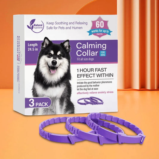 Pet Calming Collar, Stress and Anxiety Relief, Pheromone, Adjustable