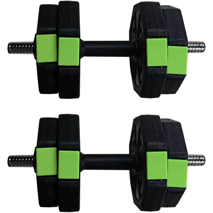 Adjustable Dumbbell Set, 2-in-1, Iron Handle