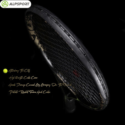 ALPSPORT JL 27-in, Durable, 4 3/8-in Grip, Carbon Fiber, Tennis Racket