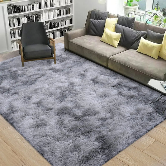 Fluffy, Warm, Plush, Large Area Rug  for Living Room, Bedroom