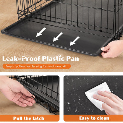 Folding, Metal Pet Kennel, Travel