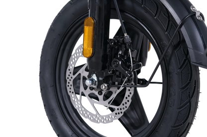 GleeRide A9 2 Seater Electric Bike, 500W 14" Mini Folding Ebike, 48V 15AH Removable Battery, Long Range 50Miles 20MPH