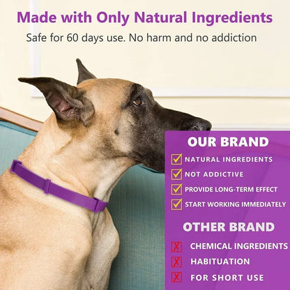Adjustable Natural Calming Collar For Cats/Dogs, Anxiety Pheromone Reducing