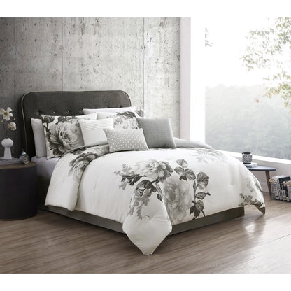 Ridgely Black 7 pc King Comforter Set