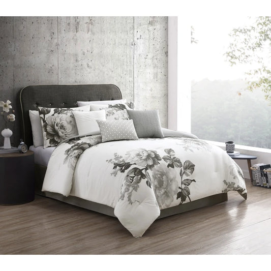 Ridgely Black 7 pc King Comforter Set