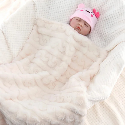 Baby Plush Blanket, Swaddle, Super Soft, Cozy