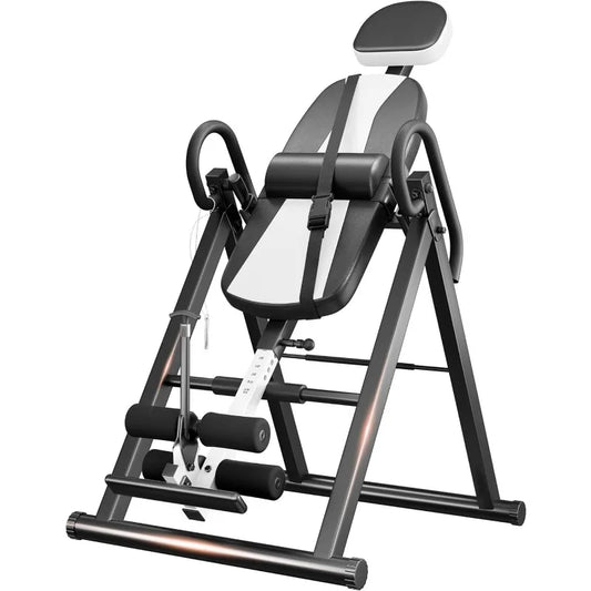 Heavy Duty Gravity Inversion Table, 300 lbs Capacity, Adjustable, Protective Belt