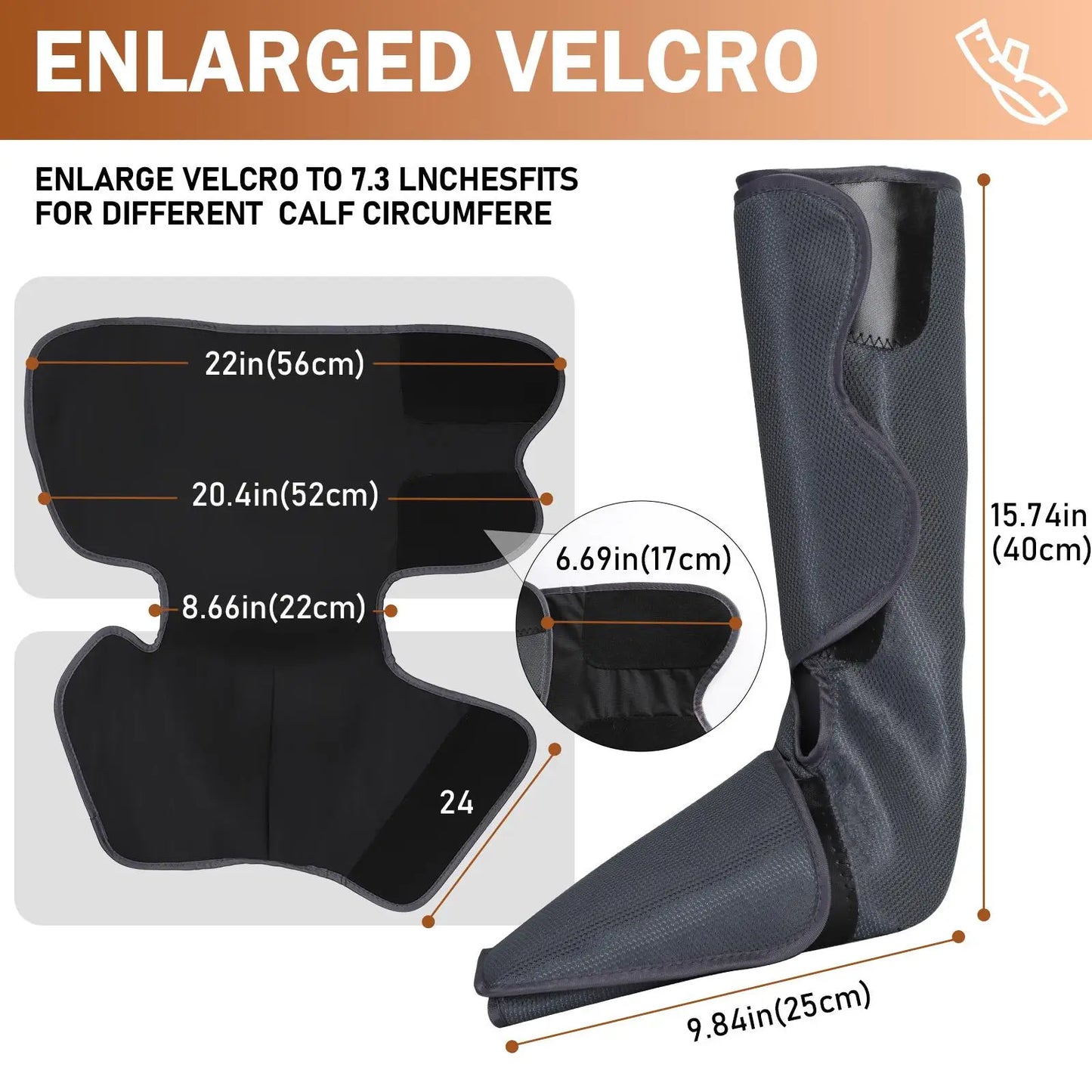 Leg Compression Massager 3-in-1, Breathable Thermal Boot