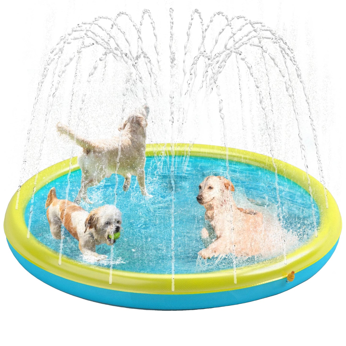 Non-Slip Sprinkler Pool for Pets