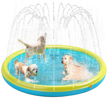 Non-Slip Sprinkler Pool for Pets