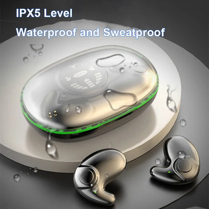Invisible Wireless Sleep Earbuds, Bluetooth, Waterproof Noise Reduction, Touch Control Headsets