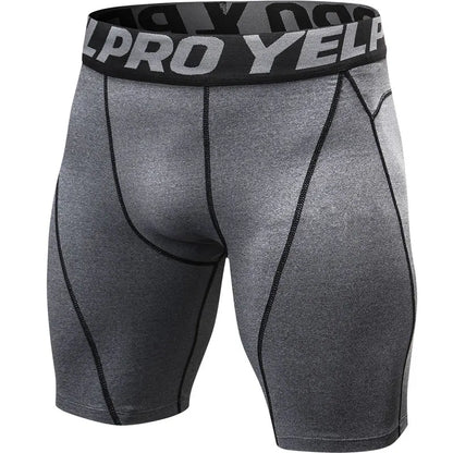 Men Fitness Compression Shorts Running Training Breathable Quick-drying Stretch Shorts