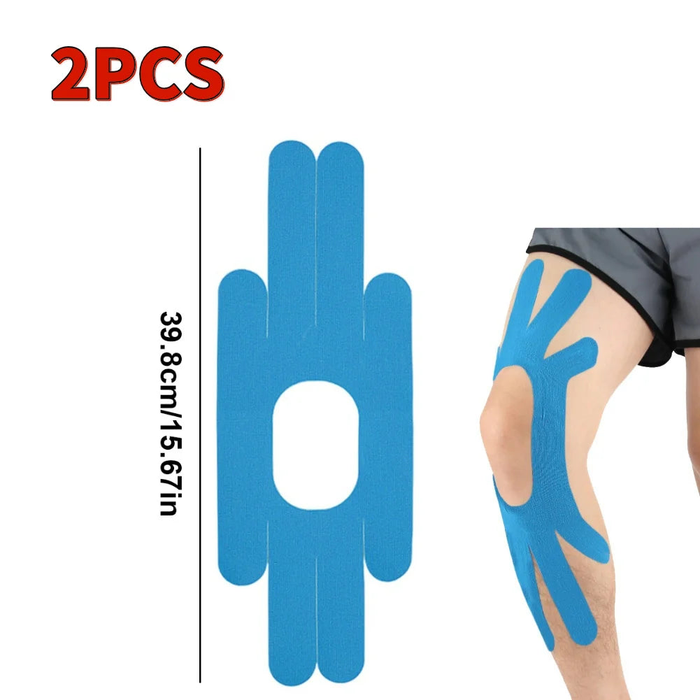 Pre-Cut Knee Kinesiology Tape, Elastic, Breathable, Sport, Support, Stability