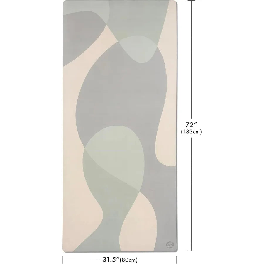 Home Exercise Rug, Extra Thick Yoga Mat, Non=Slip Suede Surface and Natural Rubber Base