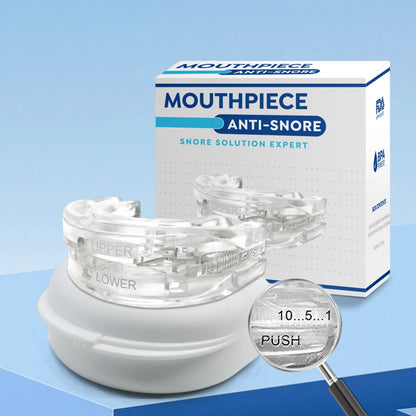 Portable Anti Snore Mouth Guard, Storage Box, Teeth Grinding Splint, Better Sleep Quality