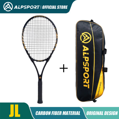 ALPSPORT JL 27-in, Durable, 4 3/8-in Grip, Carbon Fiber, Tennis Racket