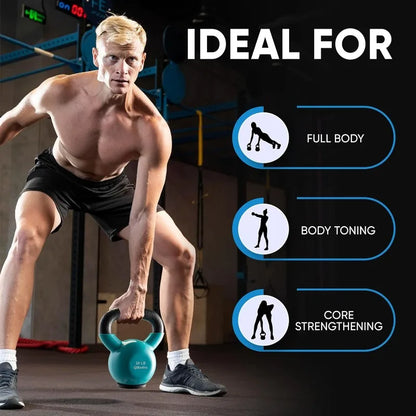 Cast Iron Kettlebell Sets, Professional Grade - Strength Training for Home Workout