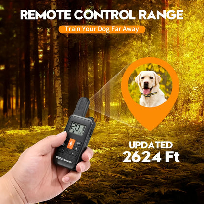 Electric Dog Training Collar, Rechargeable, Anti-Bark, Waterproof