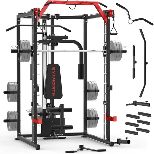 Power Rack, LAT Pulldown System, Power Cage, Cable System, Squat Rack, Chest Press Machine