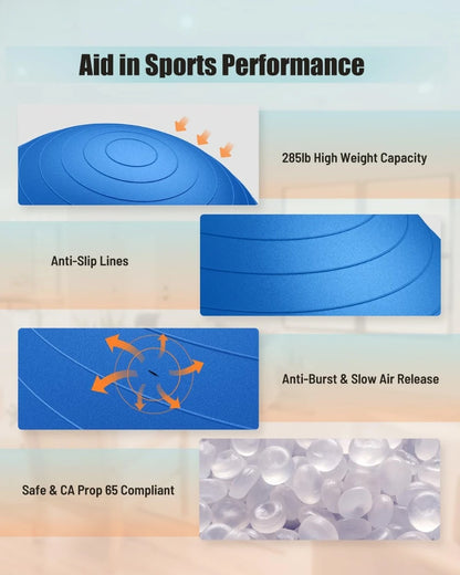 Yoga/Stability/Workout/Swiss/Balance Ball, Explosion-proof, Anti-Slip, Physiotherapy
