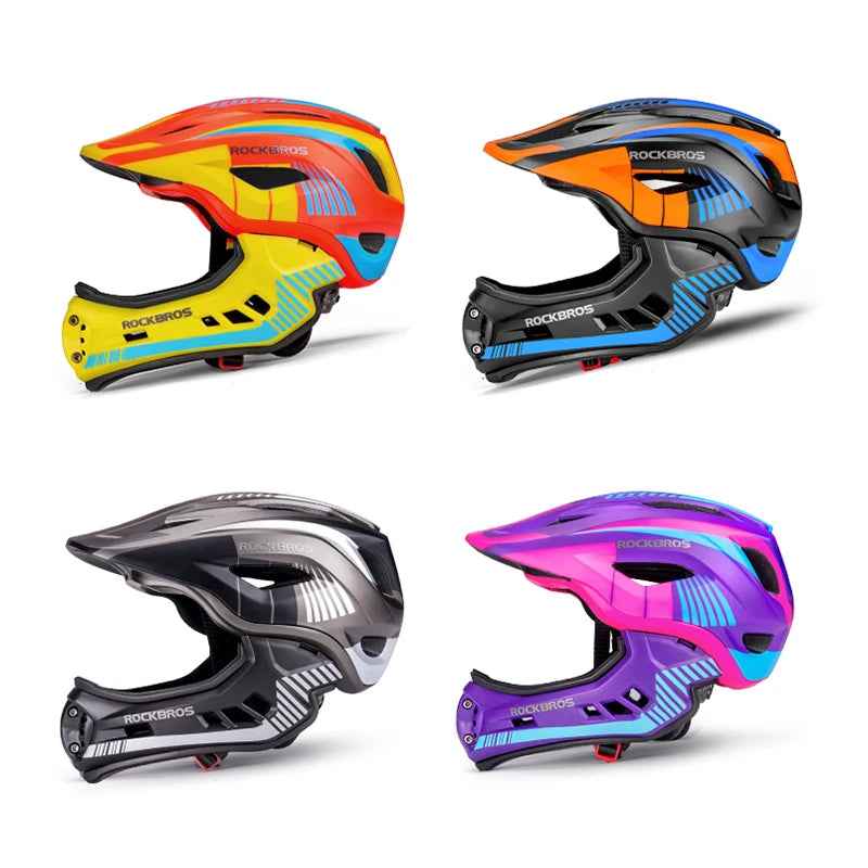 Child Cycling/Scooter Cross Helmet, Impact Resistant, Detachable Full Face