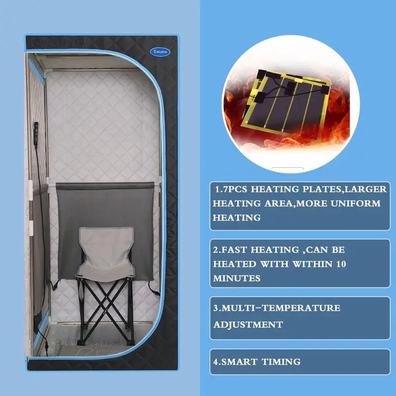 Portable Full Size Infrared Sauna Tent, Home Spa, Detox, Therapy, Relaxation. Larger Space, Easy Installation