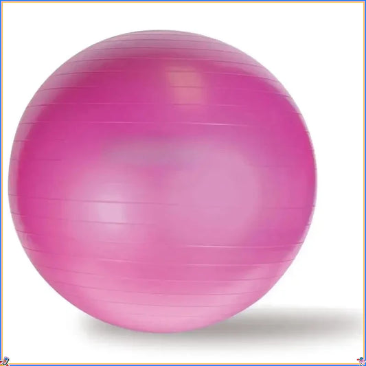 Burst-Proof Fitness Yoga Ball for Home Gym, Pilates, and Pregnancy, 55cm Pink - Suitable for Women and Beginners