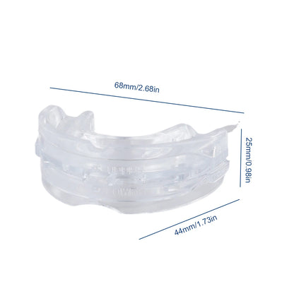 Portable Anti Snore Mouth Guard, Storage Box, Teeth Grinding Splint, Better Sleep Quality