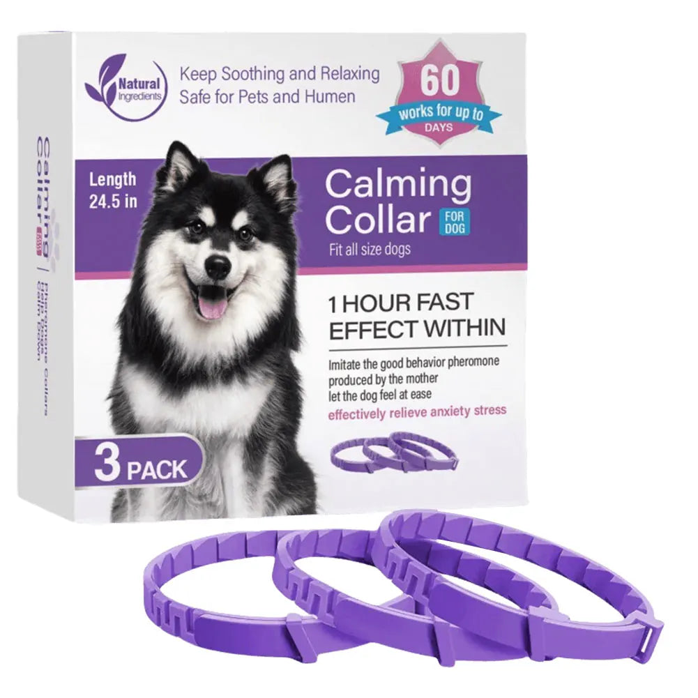 Pet Calming Collar, Stress and Anxiety Relief, Pheromone, Adjustable