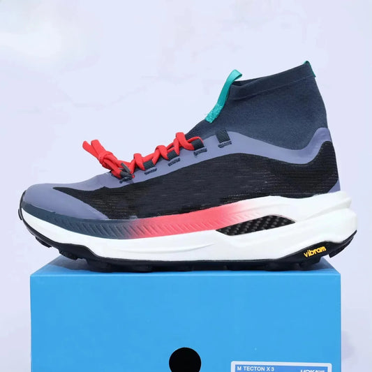 Men/Women Trail Running Shoes, Outdoor Carbon Plate Marathon Training Shoes, Anti-Sand Anklets