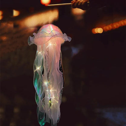 Jellyfish Portable Flower Lamp, Girl Room Atmosphere Decoration, Bedroom Night Lamp