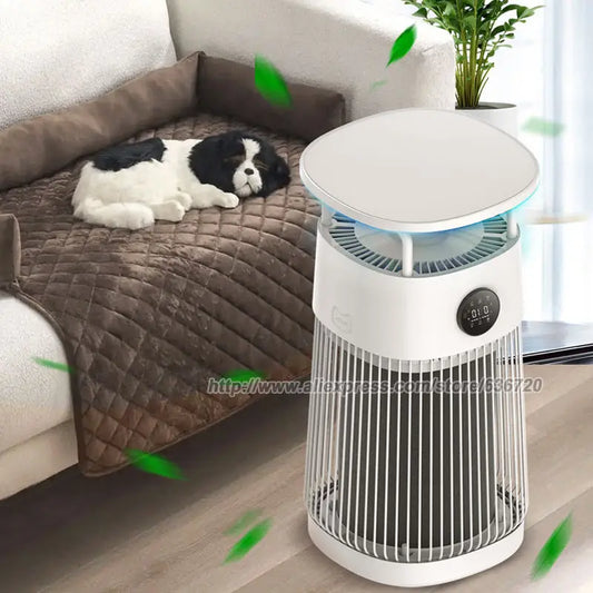 Pet Air Purifier, 3-in-1 HEPA Filter, Hair Dander, Odor, Dust, Quiet 360°Air Intake