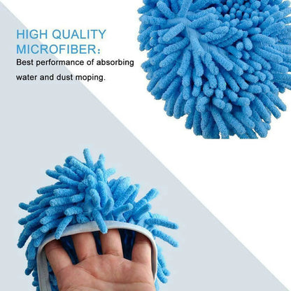Chenille Multifunctional Dust Mop Slippers Home Floor Cleaning Lazy Mopping Shoes Water Uptake