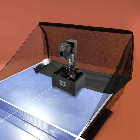 Automatic Table Tennis Training Machine, 100 Balls + Net