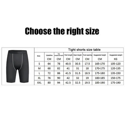 Men's Compression Short Pants With Pocket Elastic Quick Dry Breathable Stretchy Base Layer