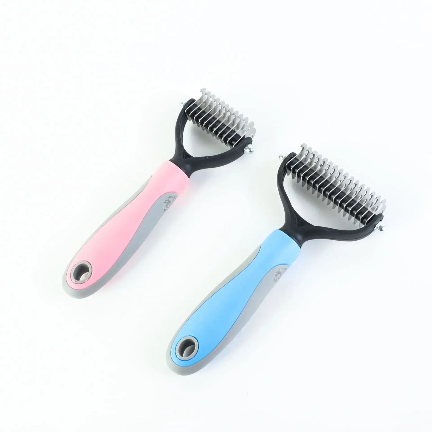 Pets Fur Knot Cutter Dog Grooming Shedding Tools Pet Hair Removal Comb Brush Double sided