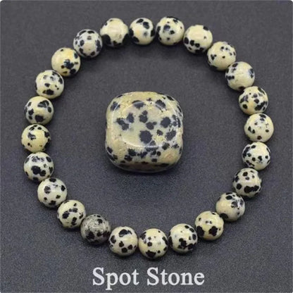Natural Stone Beads, Bracelet For Women/Men, Amethysts Crystal Quartz, Agate Tiger Eye, Elastic Bangles