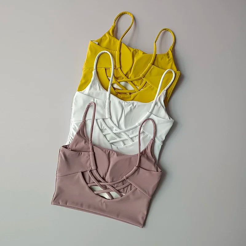 Breathable, Push-Up Sports Bra, Fitness Top, Yoga, Running