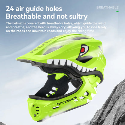 Child Cycling/Scooter Cross Helmet, Impact Resistant, Detachable Full Face