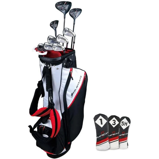 Orlimar Mach 1, Men’s Golf Club Set, Titanium Driver, Stainless Fairway Wood, Hybrid, Irons, Stand Bag