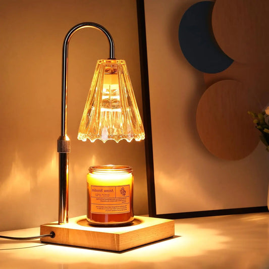 Electric Candle Lamp Warmer with Timer & Dimmer, Height Adjustable