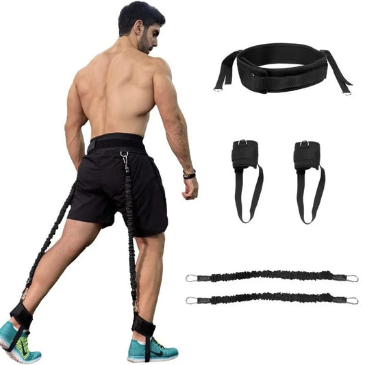 Bounce Trainer Jumping Power Resistance Bands Exercise Bands Adjustable Waist Strap Trainer for Agility Resistance Training