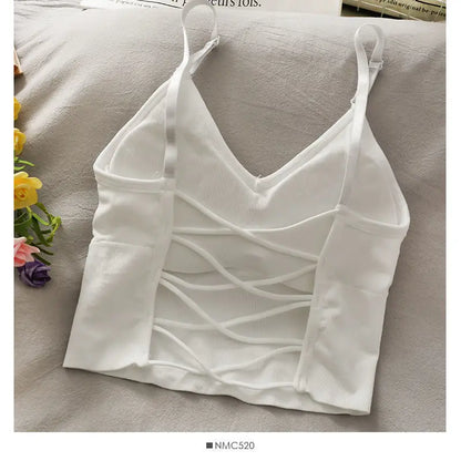 Sports Tops, Tank, Built In Bra, Solid Color, Sleeveless Camisole