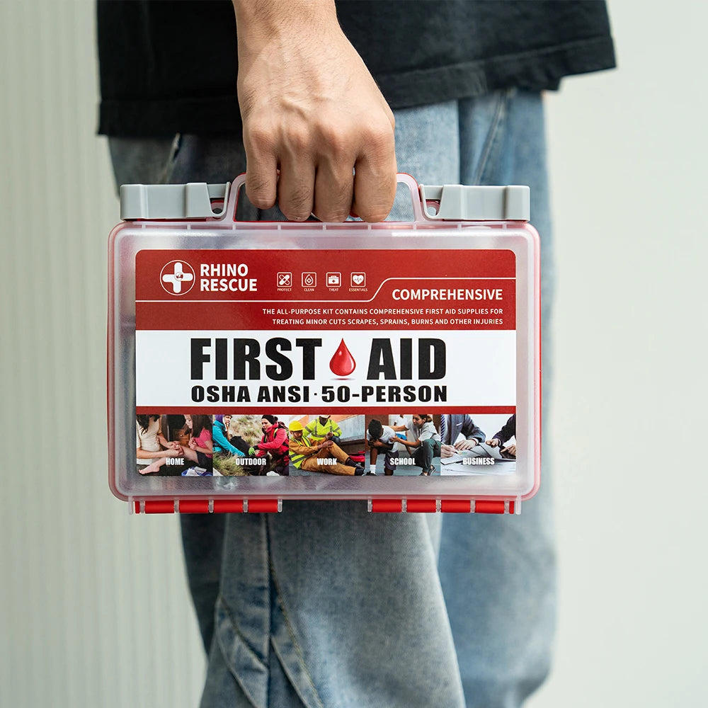 First Aid Kit, Home/Office Emergency Medical Supplies, Suitable for School, Car, Outdoor, Travel