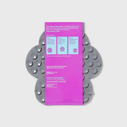 Silicone Lick Mat for, Dogs & Cats, Distraction Feeding Pad, Suction Cups, Dishwasher Safe