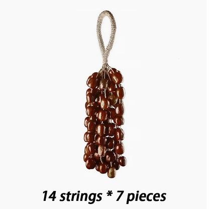 Straw Rope Hand Bell, Meditation/Yoga, Healing, Natural Fruit Shells, Wind Chimes