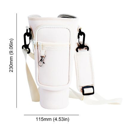 40oz Water Bottle Carrier Bag For Stanley Quencher, Adjustable Shoulder Strap, Non-slip, Insulated