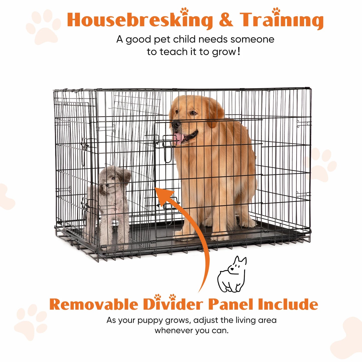 Folding, Metal Pet Kennel, Travel